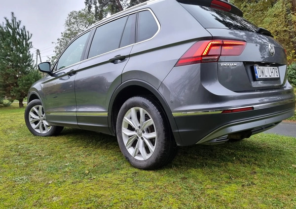 Volkswagen Tiguan cena 94200 przebieg: 154000, rok produkcji 2017 z Miłakowo małe 562